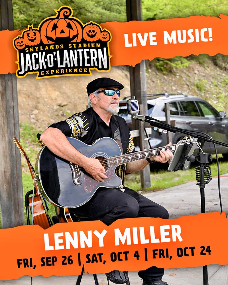 Lenny Miller appearances at the 2025 Jack-O'-Lantern Experience at Skylands Stadium.