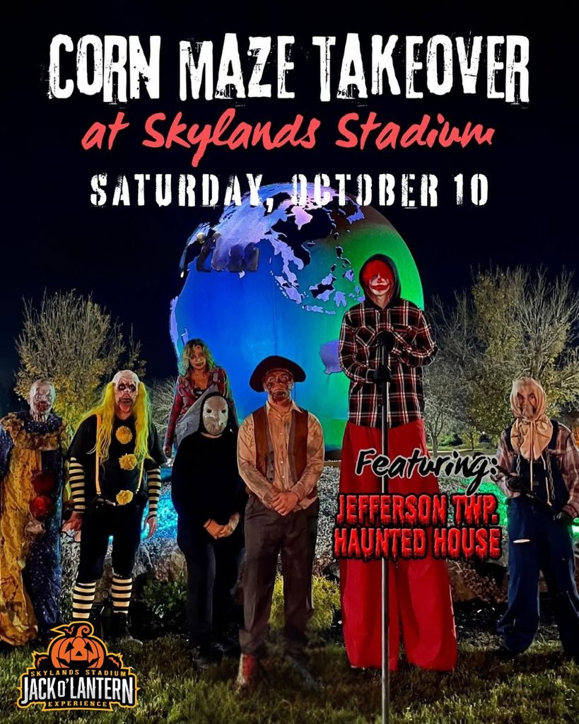 Haunted corn maze in NJ on October 10th